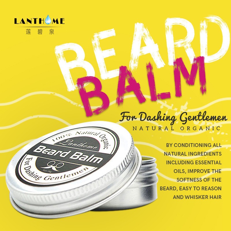 Beard Oil Growth - 天然ひげバームワックスひげ成長オイル男性用保湿スムージングひげスタイリングプロフェッショナルケアクリームスキンケア