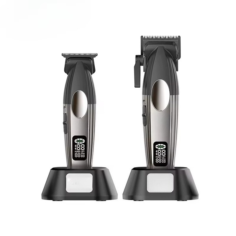 Mens Grooming Barber - ヘアクリッパー、プロフェッショナルバーバーキット、コードレスメンズグルーミングセット、充電式ヘアカットトリマー