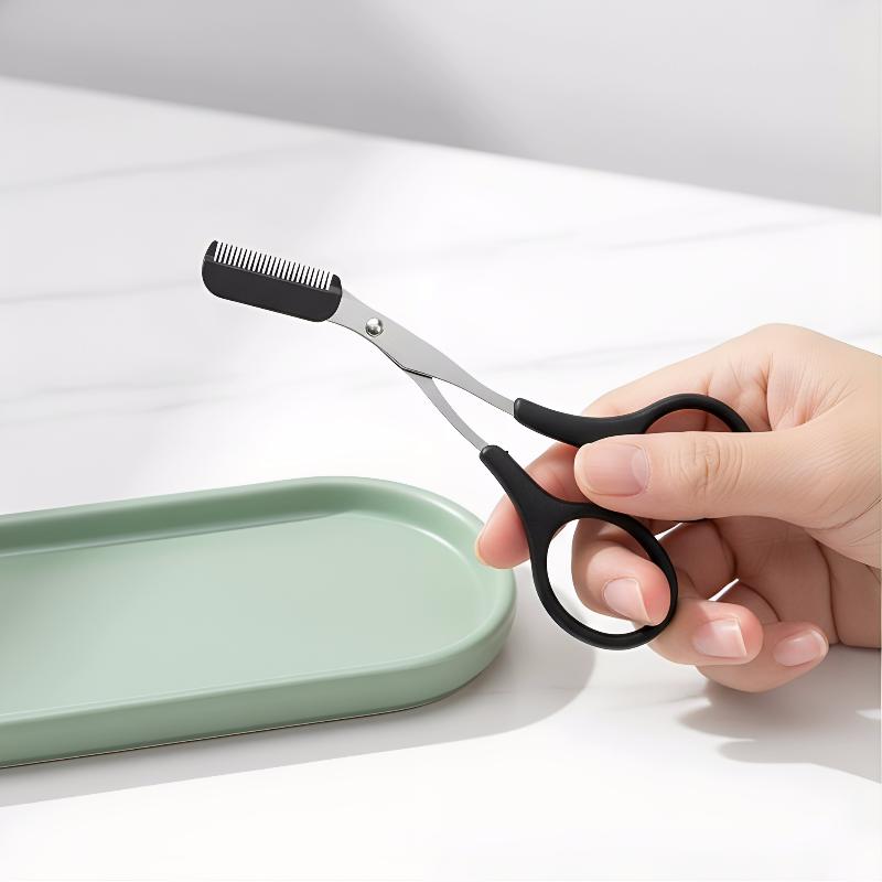 Men'S Grooming Eyebrow Shape - 3個入りステンレス製眉毛キット 女性男性用グルーミングセット 家庭用精密シェーピングトリミングツール