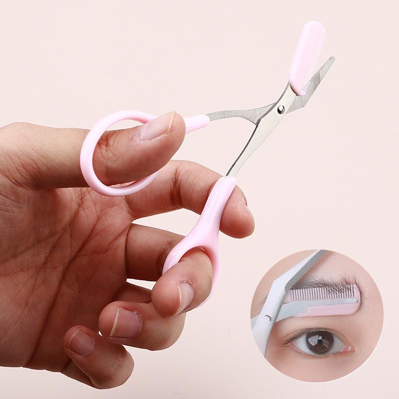 Men'S Grooming Eyebrow Shape - 眉毛トリマー ステンレス製グルーミングツール 女性と男性用 安全ガード付き 家庭で簡単で正確なシェーピングとトリミングが可能