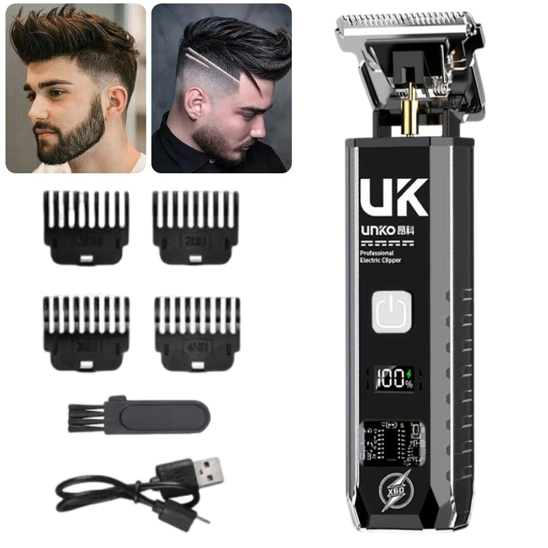 Men'S Grooming Product - T9 電気ひげトリマーコードレスバリカン男性用 4 コームブラシ USB C