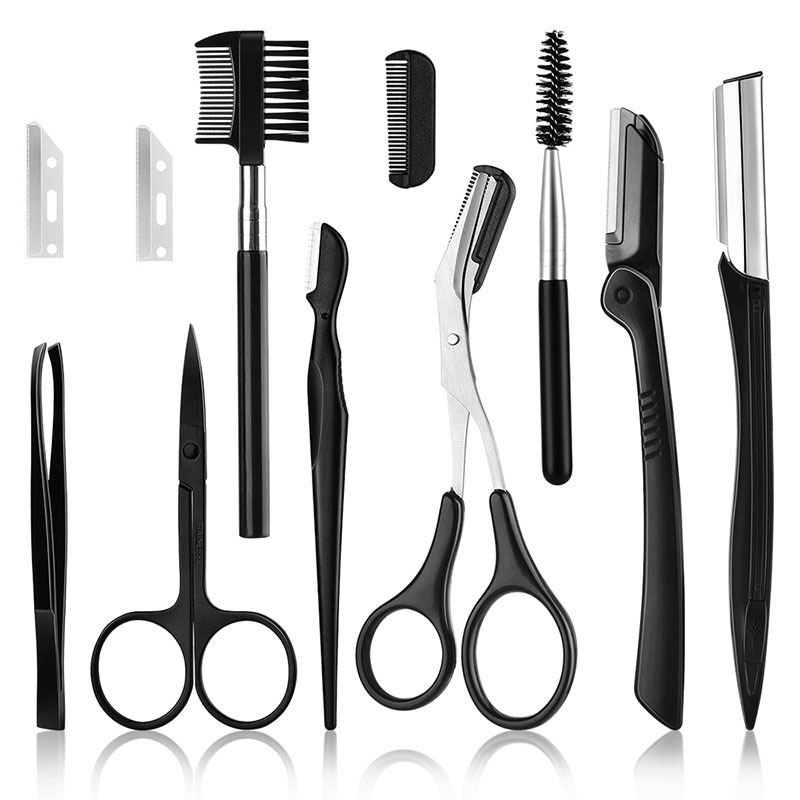 11点入り眉毛キット、眉毛ピンセットセット、眉毛シェーピング - Men'S Grooming Eyebrow Shape のレビューと価格