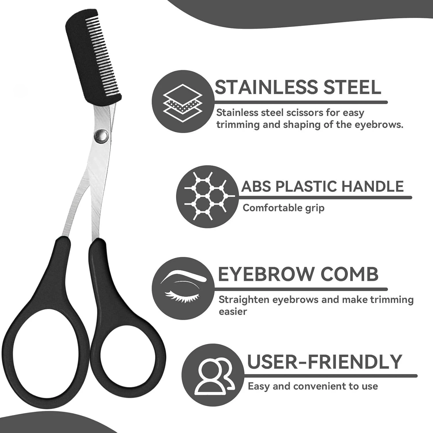 女性と男性のための眉毛トリミングキット – ステンレス製のコ - Men'S Grooming Eyebrow Shape のレビューと価格