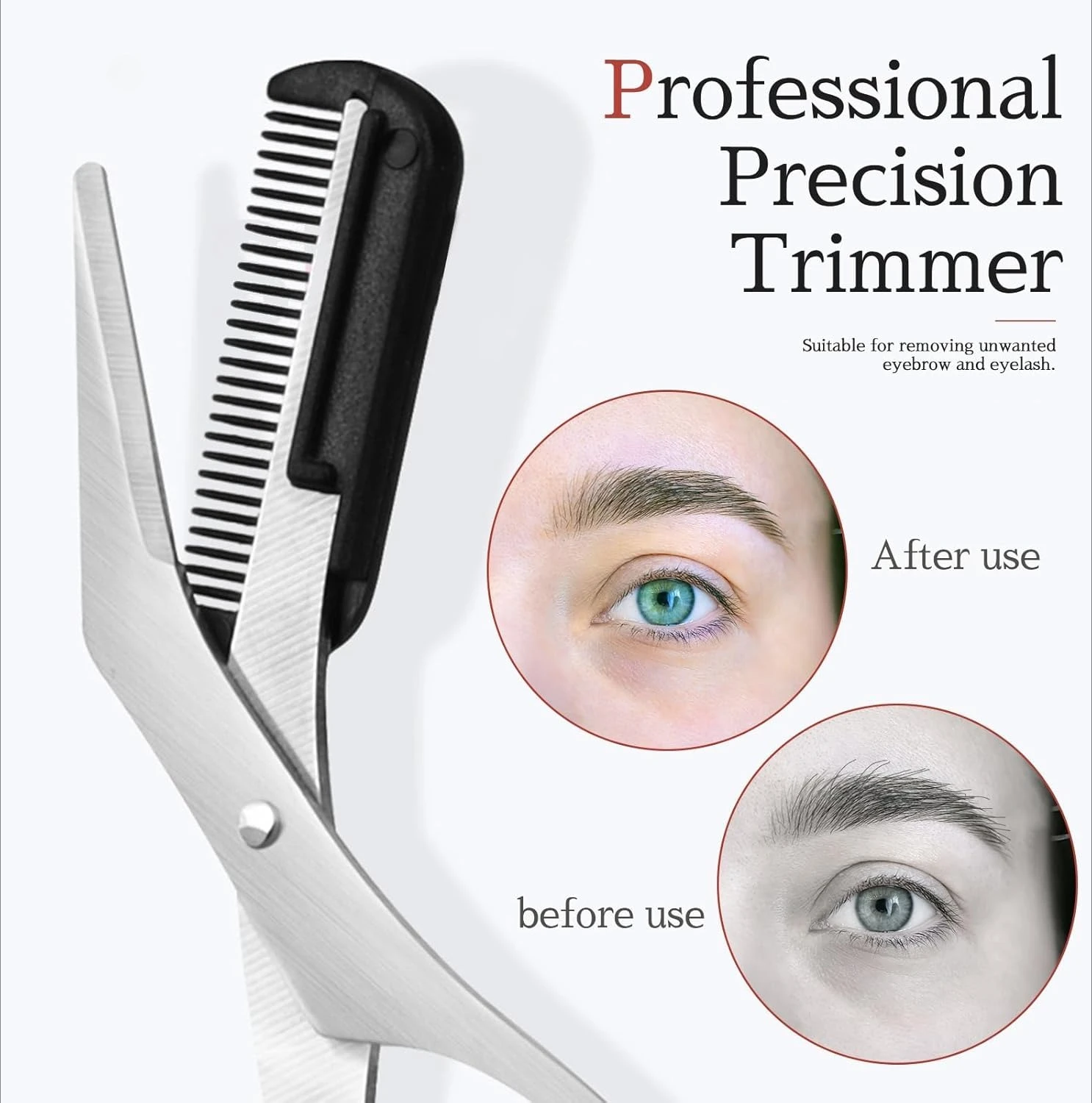 女性と男性のための眉毛トリミングキット – ステンレス製のコ - Men'S Grooming Eyebrow Shape のレビューと価格