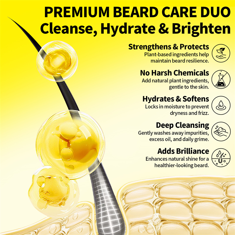 男性用ひげ油キット、ひげ保湿クリーム、ひげを柔らかく強くする - Beard Oil Growth のレビューと価格