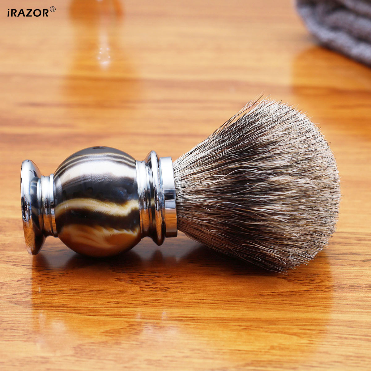 iRAZOR シルバーチップ シェービングブラシ（男性用）、 - Men'S Grooming Product のレビューと価格