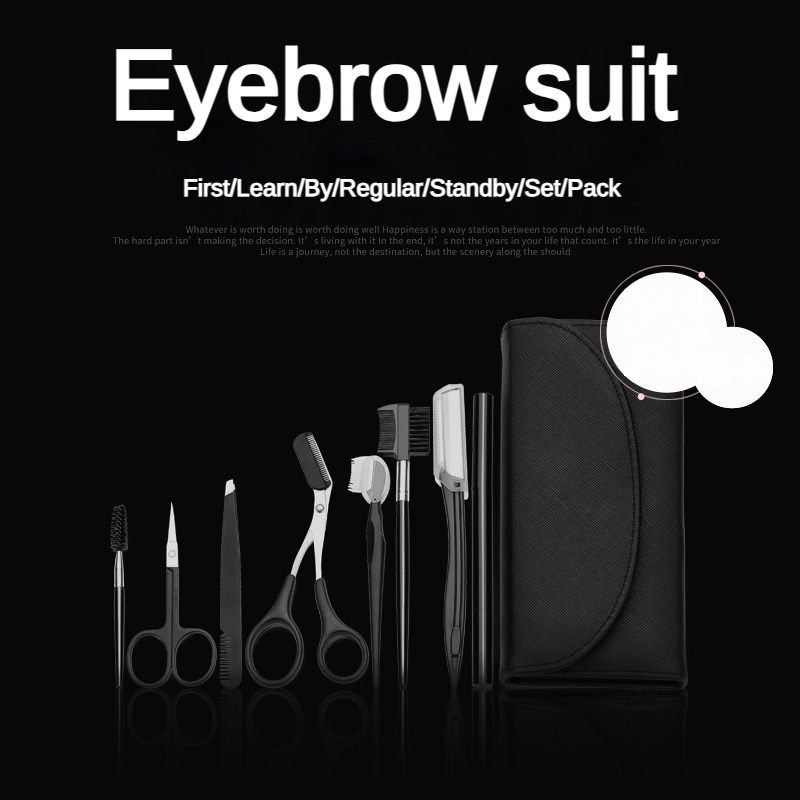 8点入り眉毛グルーミングキット、眉毛シェイパー、アイブロウペ - Men'S Grooming Product のレビューと価格