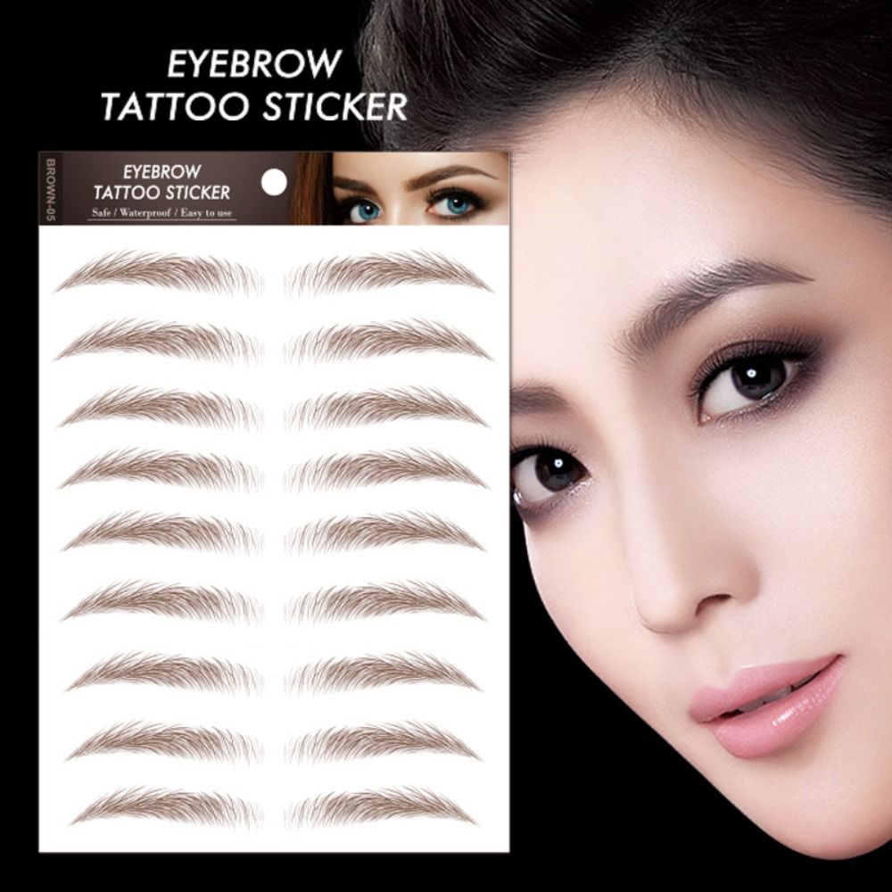 3Dつけ眉毛メイクアップツール、眉ステッカー、シミュレーショ - Men'S Grooming Eyebrow Shape のレビューと価格
