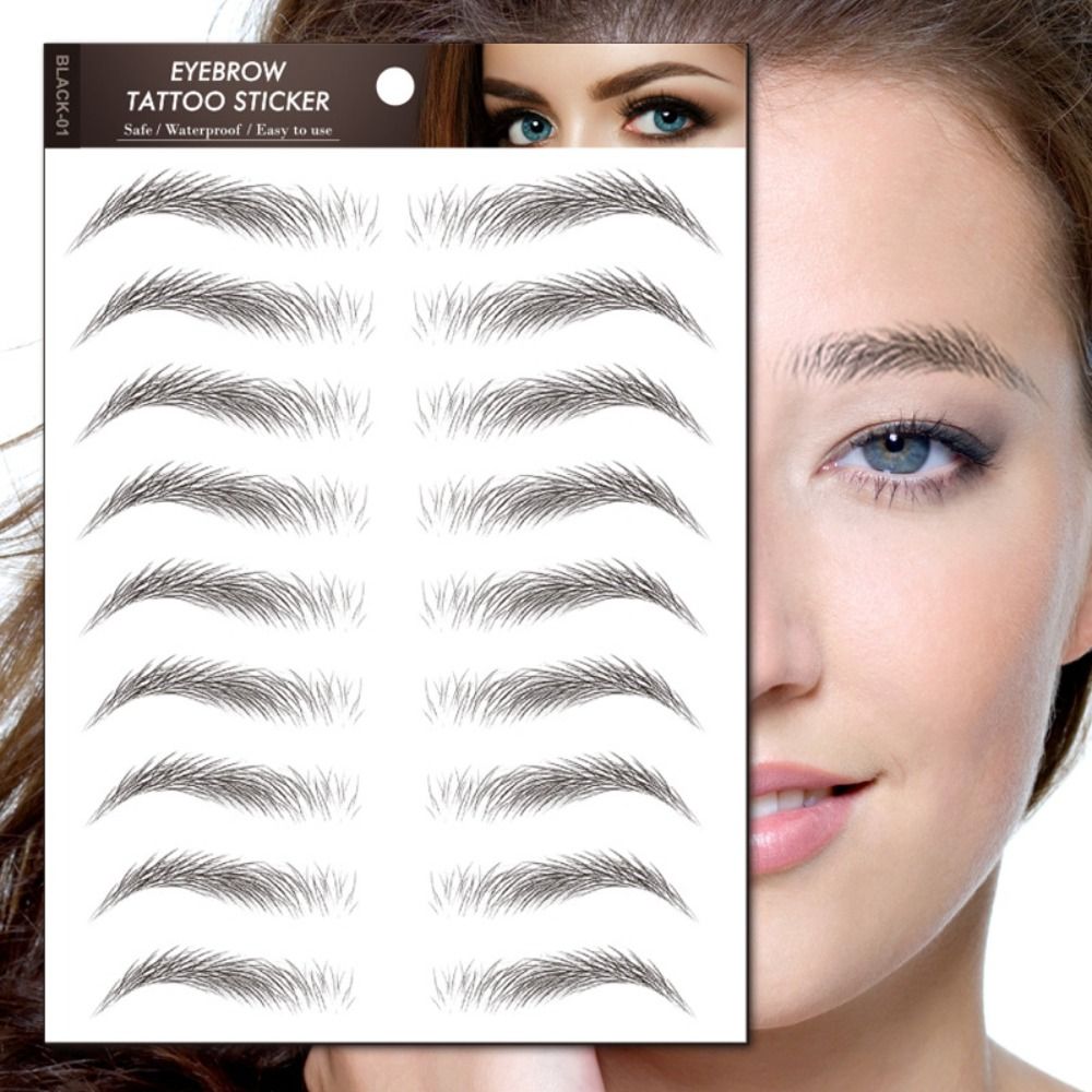 3Dつけ眉毛メイクアップツール、眉ステッカー、シミュレーショ - Men'S Grooming Eyebrow Shape のレビューと価格