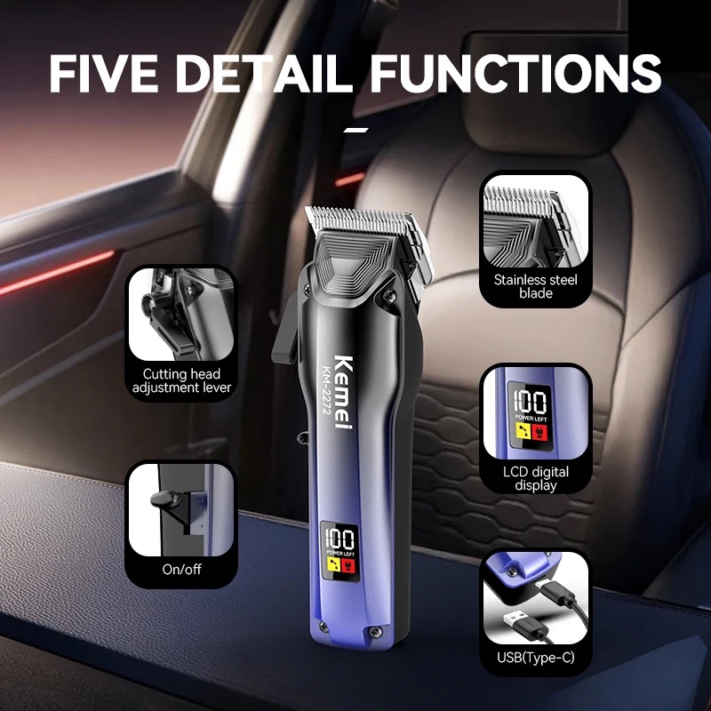 Kemei 電気バリカン理容室教授ヘアカット機タイプ c U - Mens Grooming Barber のレビューと価格