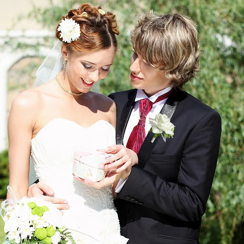 男性のためのoutonniere、結婚式の儀式、記念日、フォ - Men'S Grooming For Wedding のレビューと価格