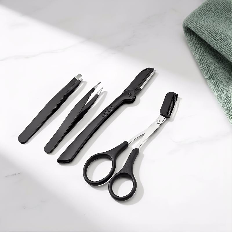 眉毛グルーミングキット ステンレス製3点セット 女性と男性向 - Men'S Grooming Eyebrow Shape のレビューと価格