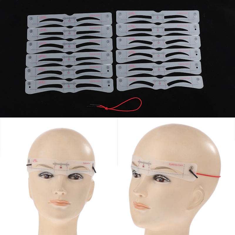 男性と女性のための再利用可能な眉毛ステンシルセット,まつげと - Men'S Grooming Eyebrow Shape のレビューと価格