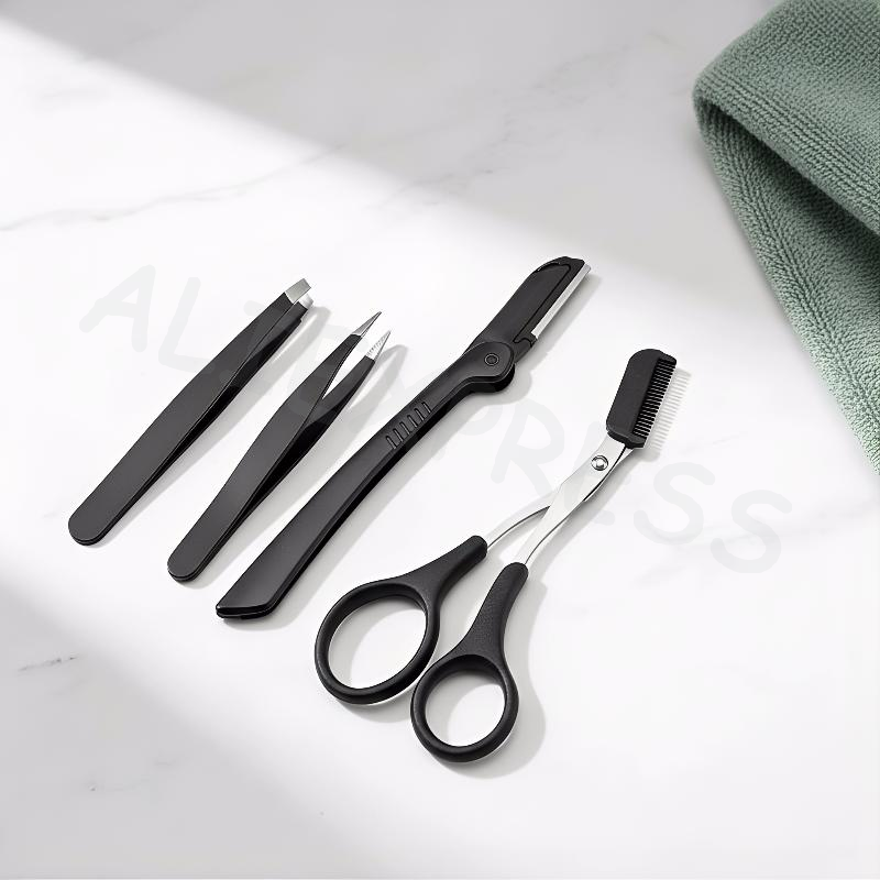 眉毛キット 3点セット グルーミングセット ステンレス製 女 - Men'S Grooming Eyebrow Shape のレビューと価格