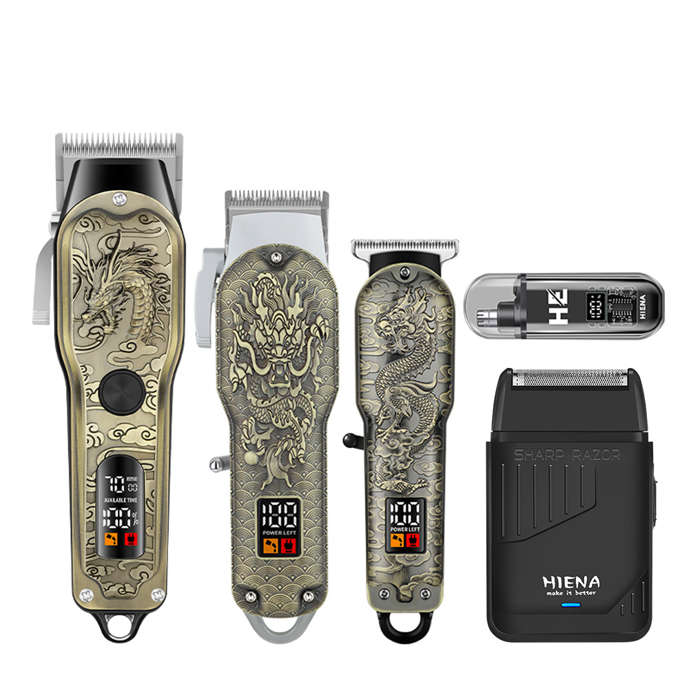 HIENA 5個入りプロフェッショナルヘアクリッパー メンズ - Mens Grooming Barber のレビューと価格
