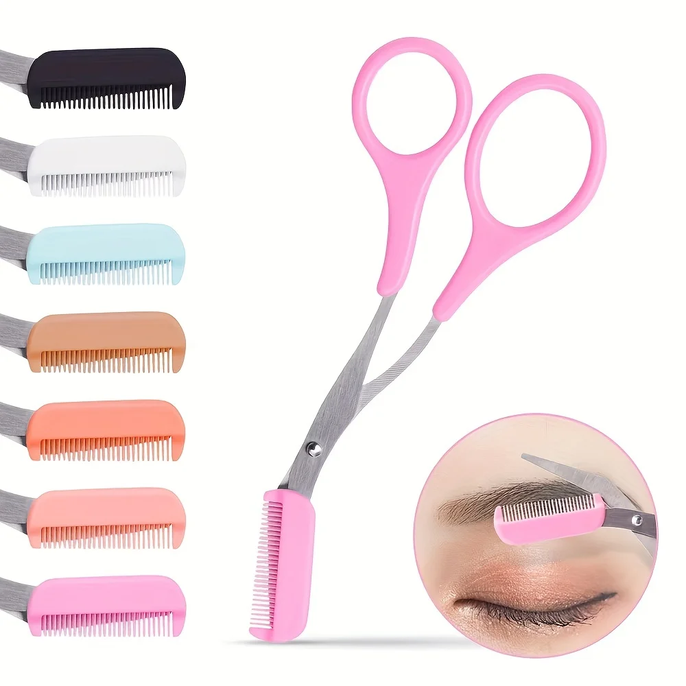 眉毛トリマーはさみコーム付き女性女性男性脱毛グルーミング整形 - Men'S Grooming Eyebrow Shape のレビューと価格