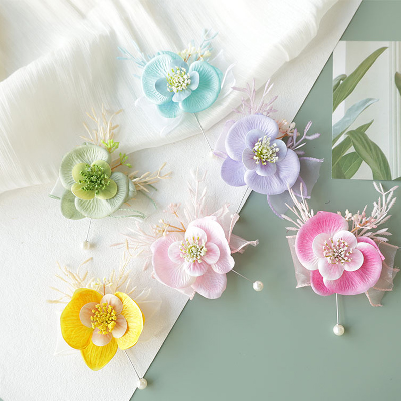25077 リストコサージュとブートニア 花嫁の手首に飾るブ - Men'S Grooming For Wedding のレビューと価格