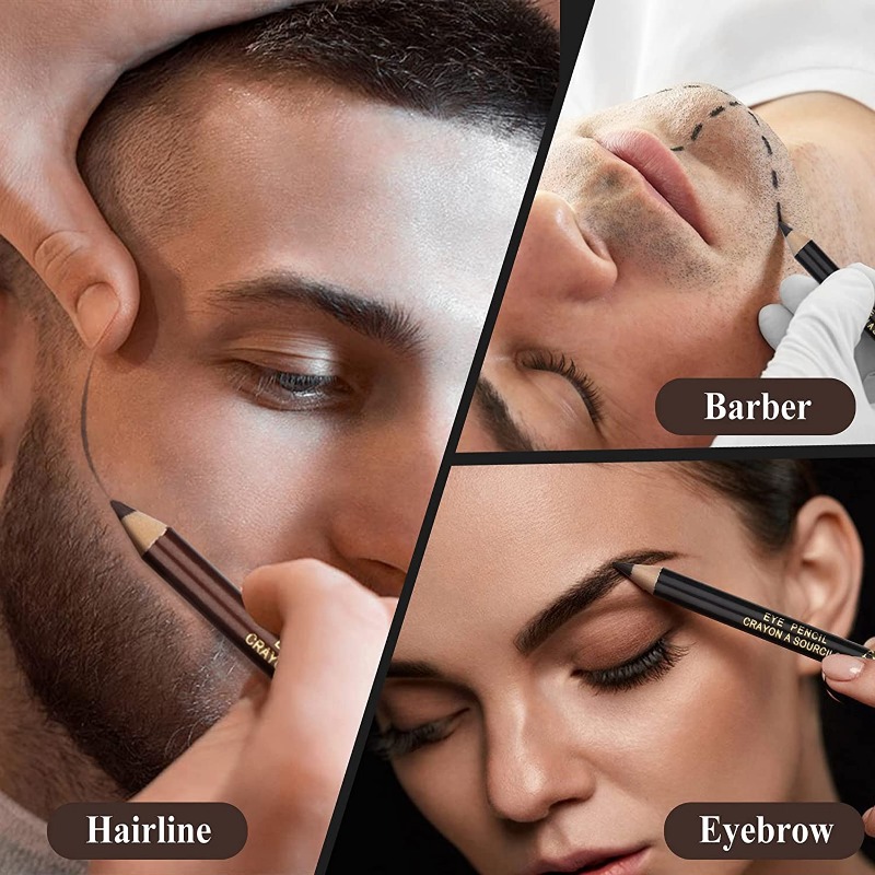 プロ用バリカンヘアラインペンシル（シャープナー付き）男性用髭 - Men'S Grooming Eyebrow Shape のレビューと価格