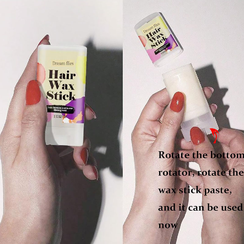 ポータブルヘアモールディングワックススティック、べたつかない - Hair Wax Stick のレビューと価格