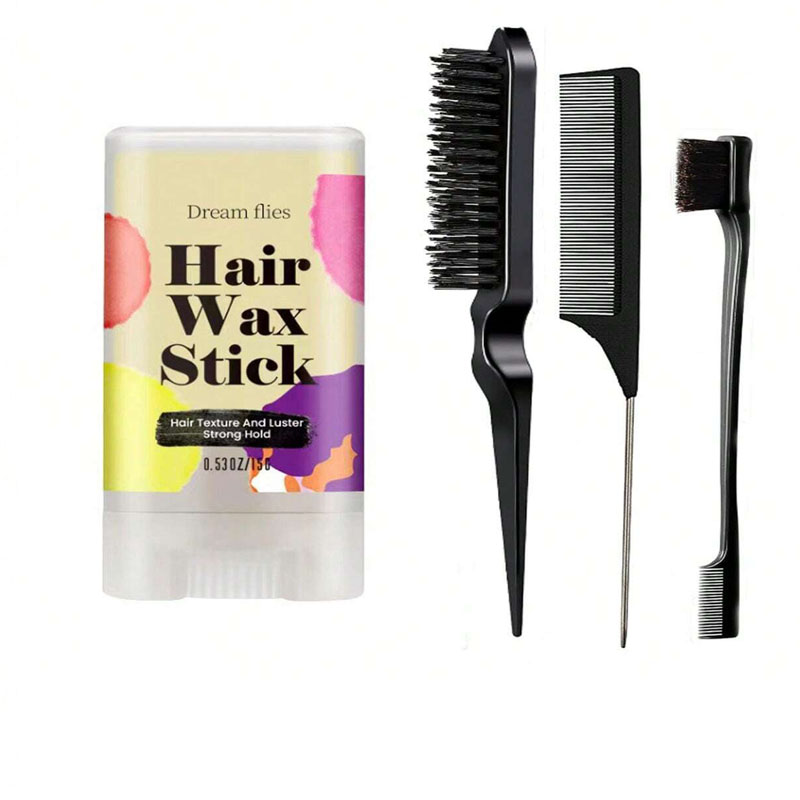 ポータブルヘアモールディングワックススティック、べたつかない - Hair Wax Stick のレビューと価格